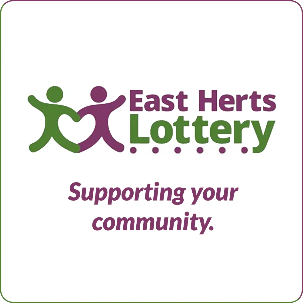East Herts Lottery logo graphic.