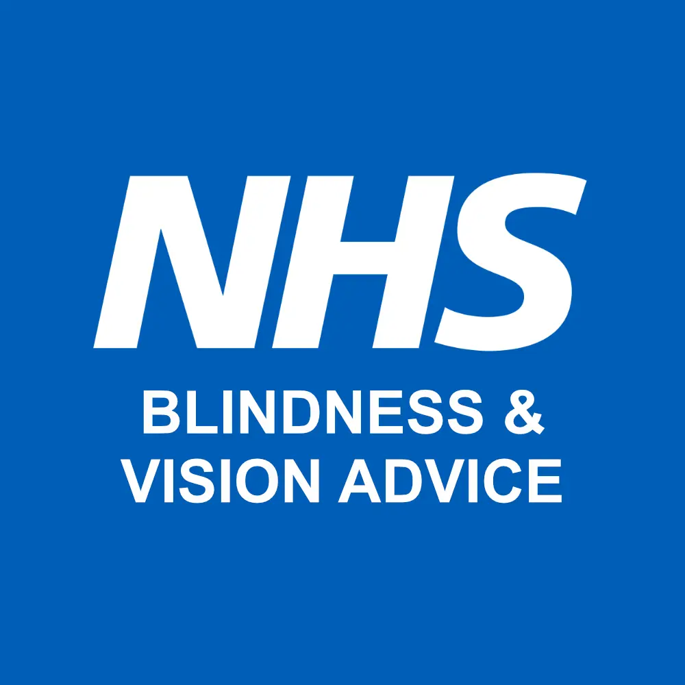 NHS Blindness and Vision Advice logo